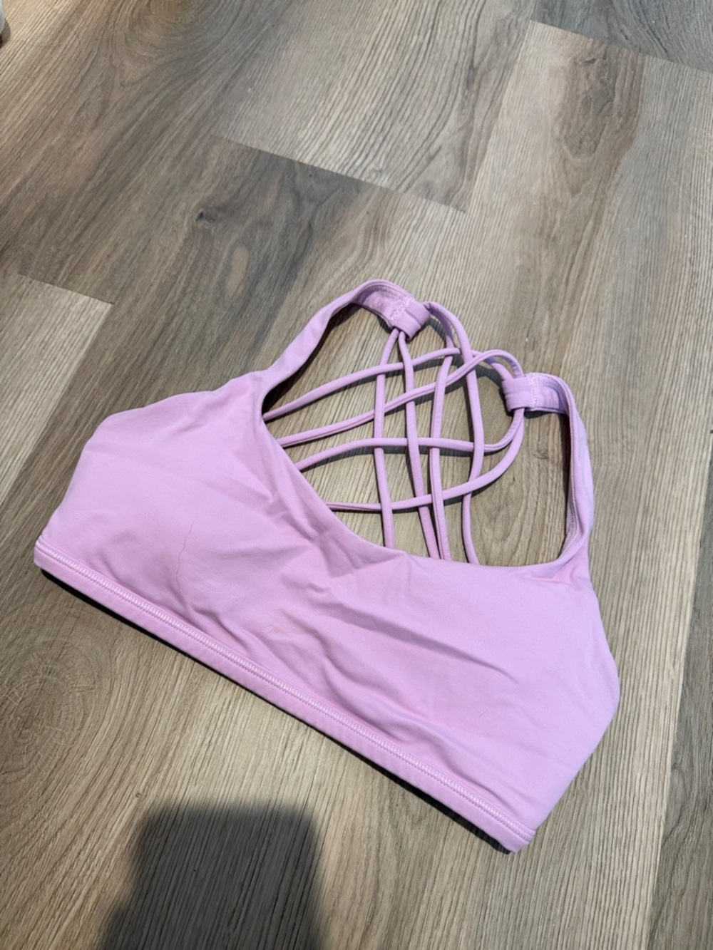 lululemon athletica Pink Strappy Back Sports Bra